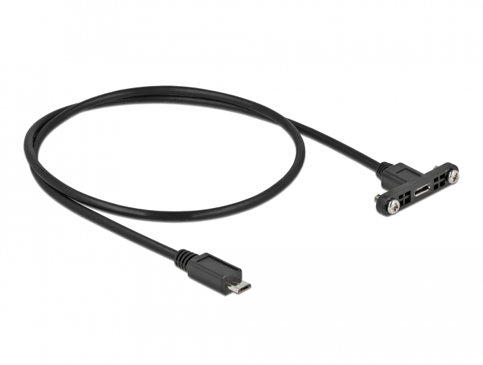 Kabel USB 2.0 Micro-B Buchse zum Einbau > USB 2.0 Micro-B Stecker 0,5 m, Delock® [35108]