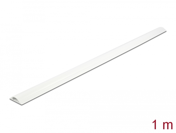 Kabelkanal selbstklebend 30 x 8 mm - Länge 1 m weiß, Delock® [20704]