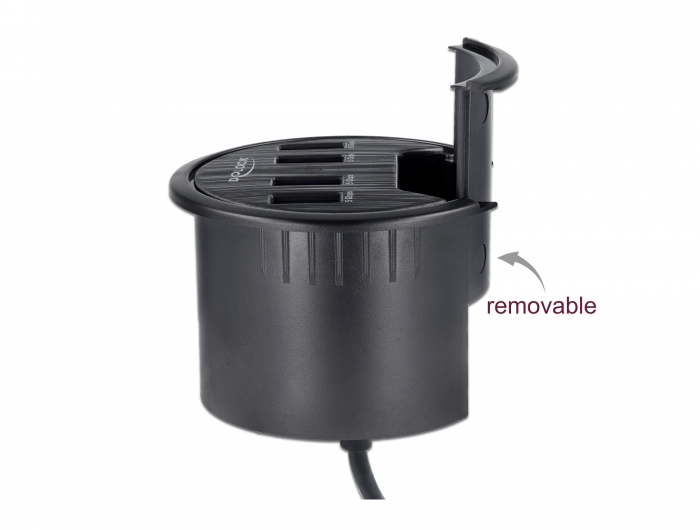 4 Port Tisch-Hub mit 4 x SuperSpeed USB Typ-A Port, Delock® [64153]