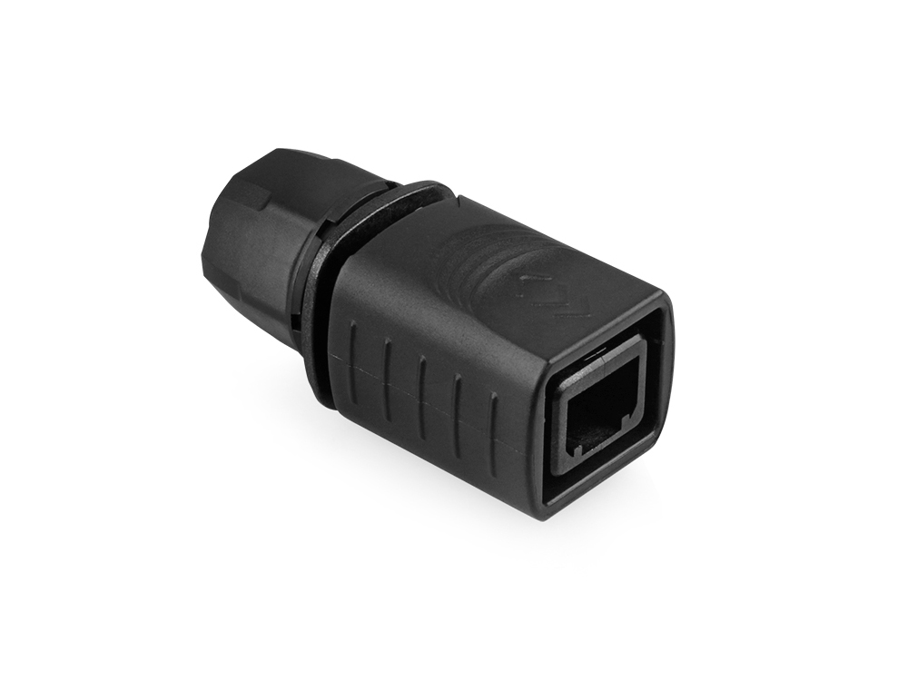 Industrie-Steckverbinder S6 - Unbestückter Stecker, Aussparung für RJ45 Stecker, Good Connections®