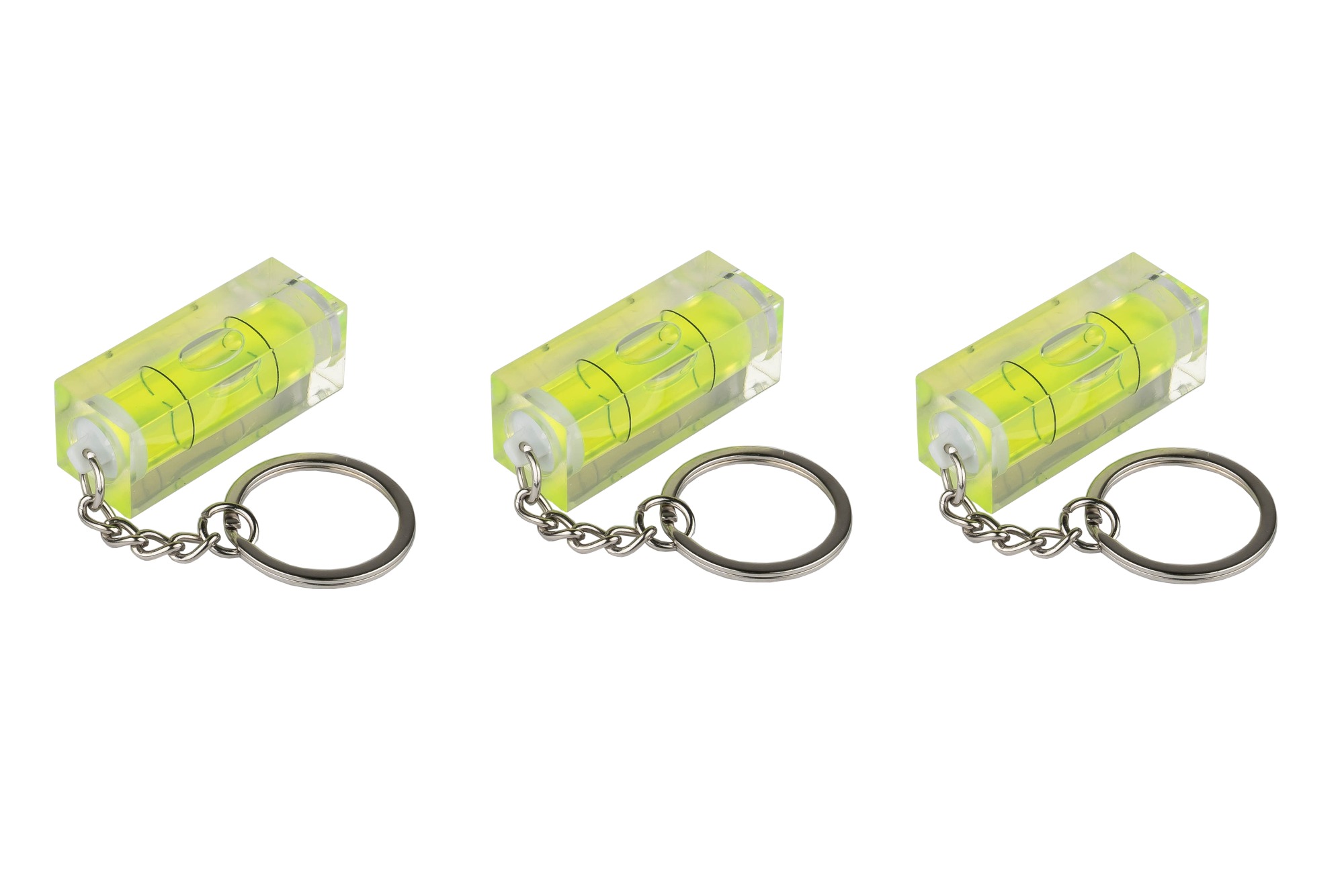 kabelmeister® Wasserwaage mit Schlüsselanhänger - 3er-Set