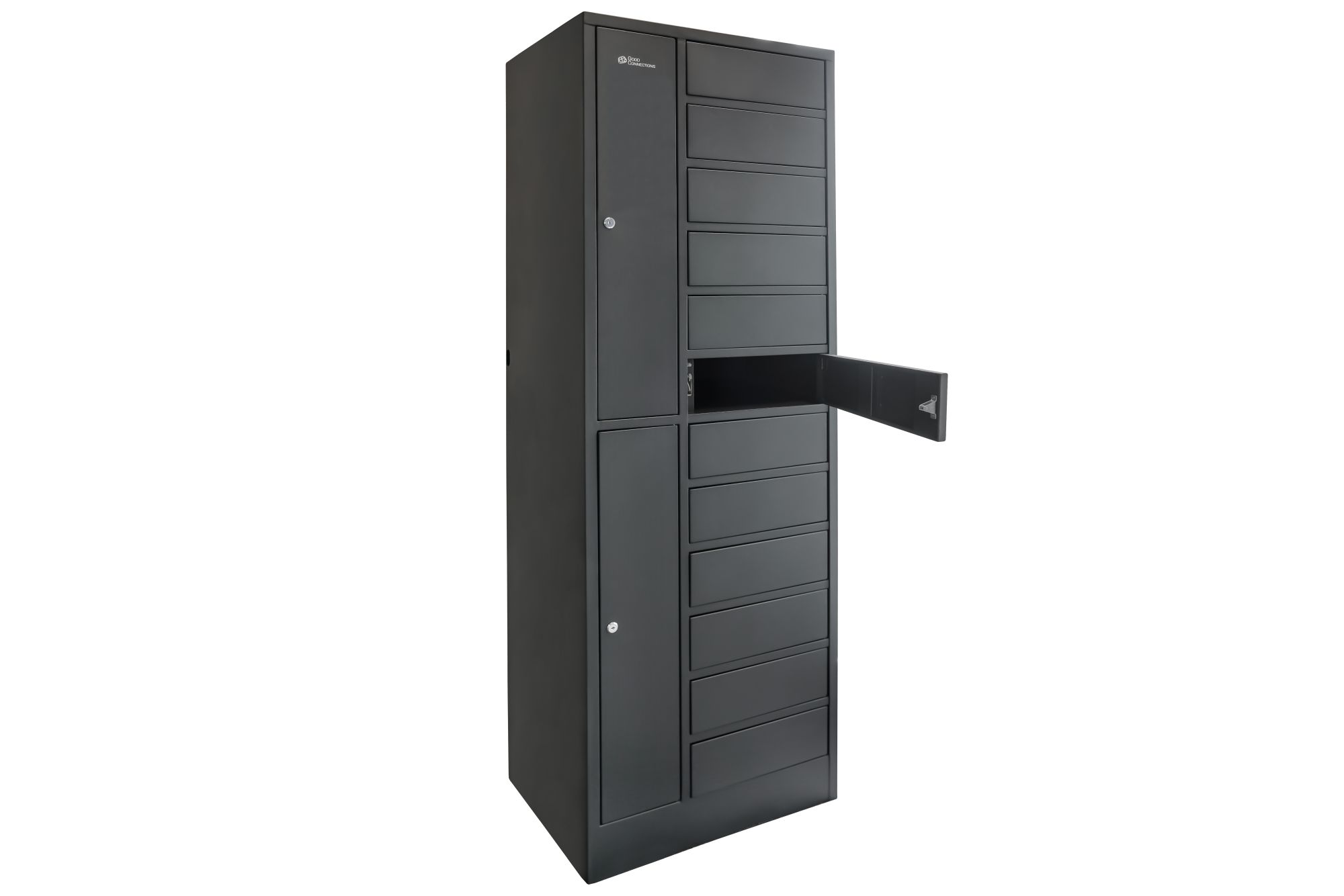 Erweiterungsmodul für Ladespind / Ladeschrank mit 12x Schließfächern, 65W USB-C™