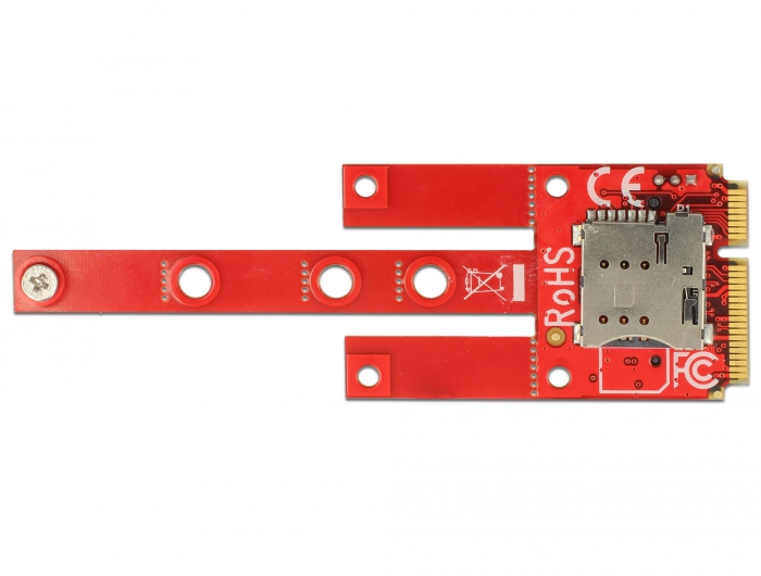 Konverter Mini PCIe > M.2 Key B Slot + Micro SIM Slot, Delock® [63384]