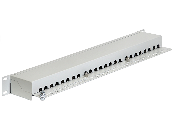 Patchpanel 19'', Cat.6, 24-Port, grau, Delock® [43300]