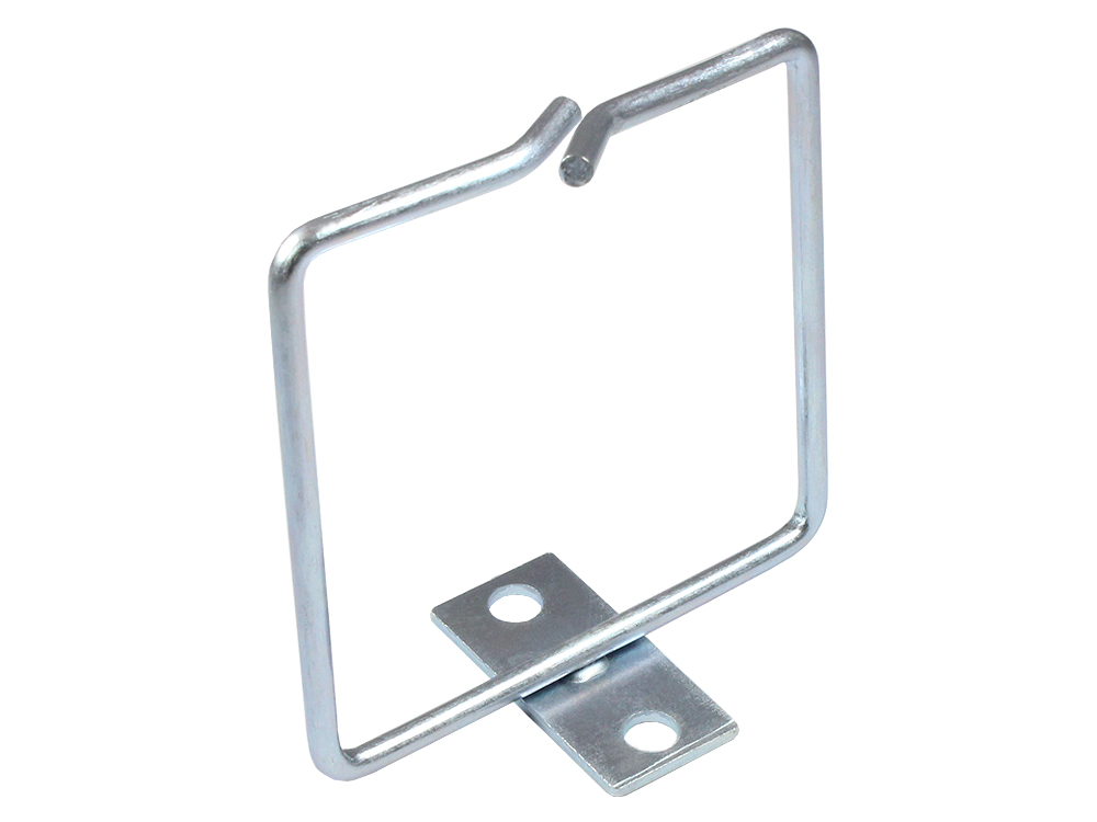 Kabelführungsbügel mit zentraler Montageplatte, Stahl verzinkt, 80 x 80 mm, Good Connections®