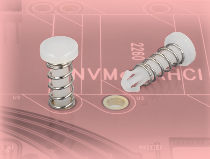 Schnappniete für Kühlkörper - Set 10 Stück, weiß, Delock® [18272]