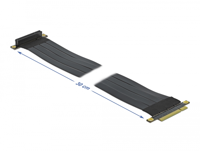 Riser Karte PCI Express x8 zu x8 mit flexiblem Kabel 30 cm, Delock® [85766]