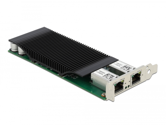 PCI Express x4 Karte 2 x RJ45 Gigabit LAN PoE+ i350, Delock® [88500]