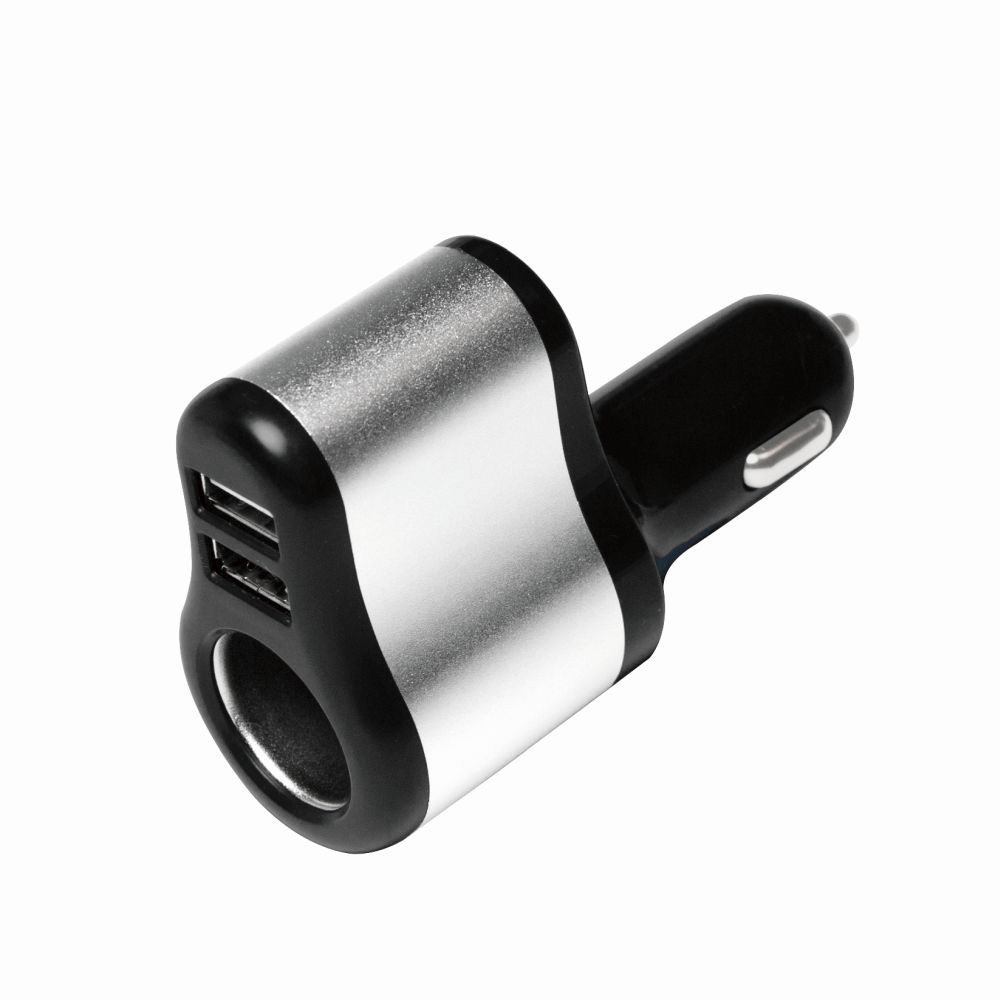 USB Kfz Netzteil, 2x USB-Port + 1x Zigarettenanzünder Buchse, 150W, LogiLink® [PA0131]