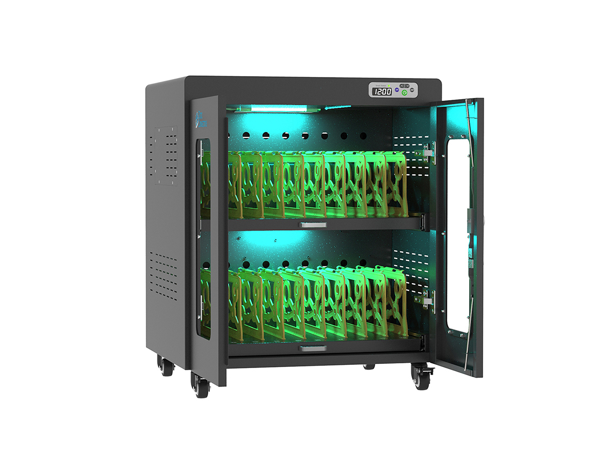 Good Connections® ANTARES N20 Notebook-Ladewagen bis 14", UV-C Desinfektion, schwarz