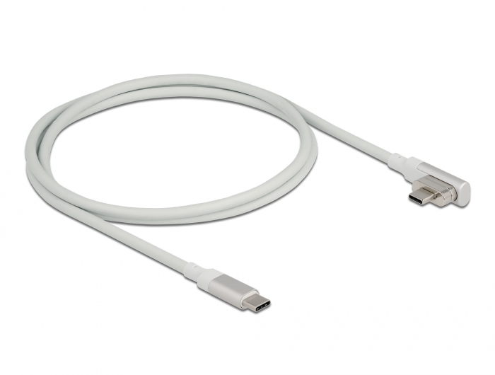 Magnetisches Thunderbolt™ 3 USB-C™ Kabel 4K 60 Hz Stecker zu Stecker gewinkelt 1,20 m, Delock® [86703]