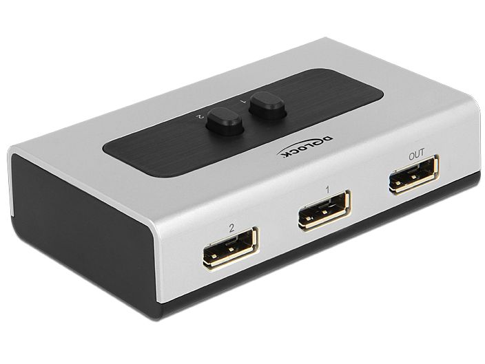 Umschalter Displayport 2-port, 1.1 manuell, Delock® [87668]