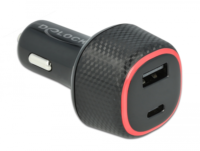 Kfz Ladeadapter USB Type-C™ PD 3.0 und USB Typ-A mit 63 W, Delock® [64108]