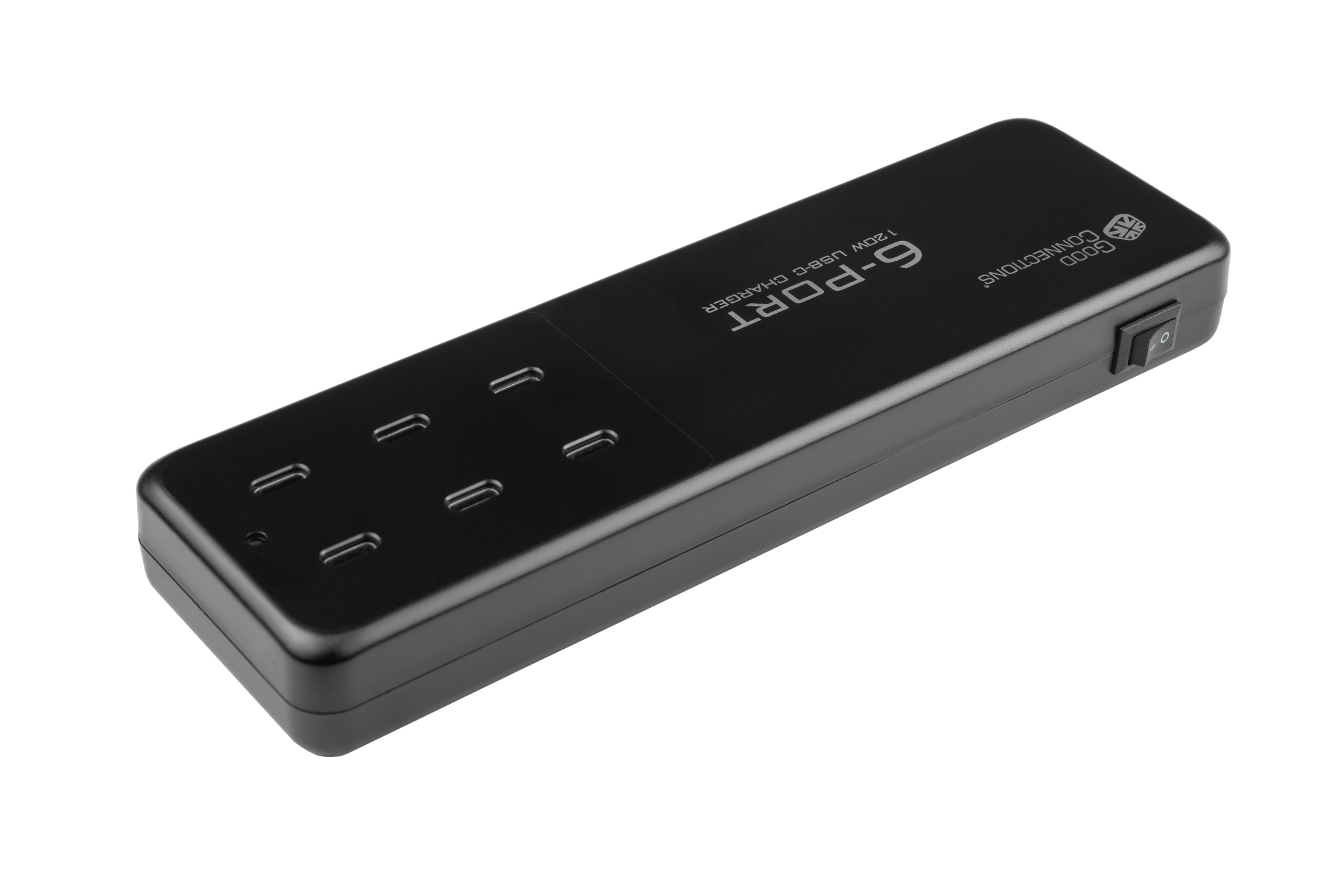 USB-Desktop-Schnellladestation 120W, 6-Port (6x USB-C™), PD 3.0, QC 4+, schwarz, Good Connections®