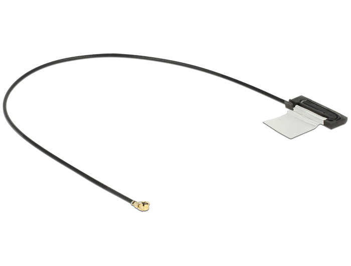 WLAN Antenne MHF /UF.LP-068 kompatibler Stecker 802.11 ac/a/h/b/g/n CCD 1 dBi 200 mm intern, Delock® [86270]