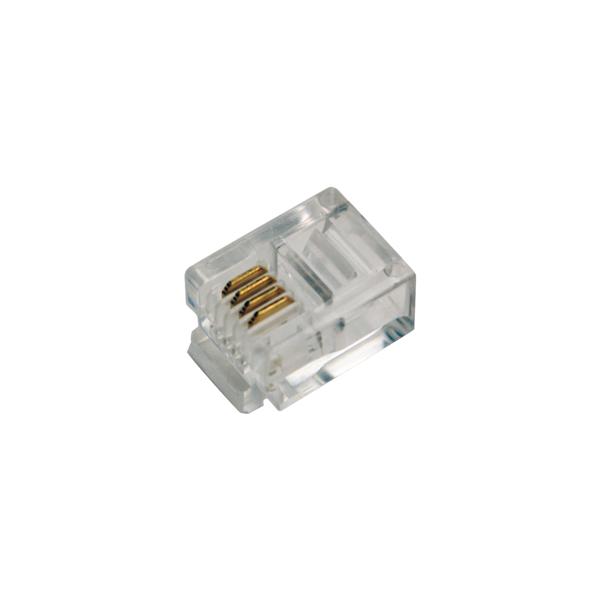 LogiLink® RJ11 Modularstecker, ungeschirmt, 100 Stück [MP0018]