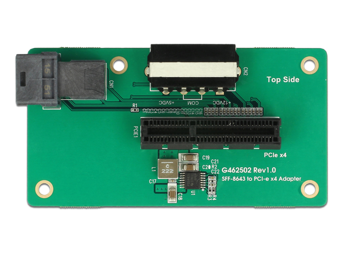 Adapter SFF-8643 an PCIe x4 mit Befestigungsplatte, Delock® [62788]