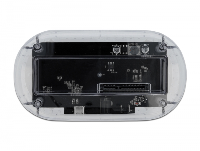 USB Type-C™ Dockingstation für 1 x SATA HDD / SSD transparent , Delock® [64089]