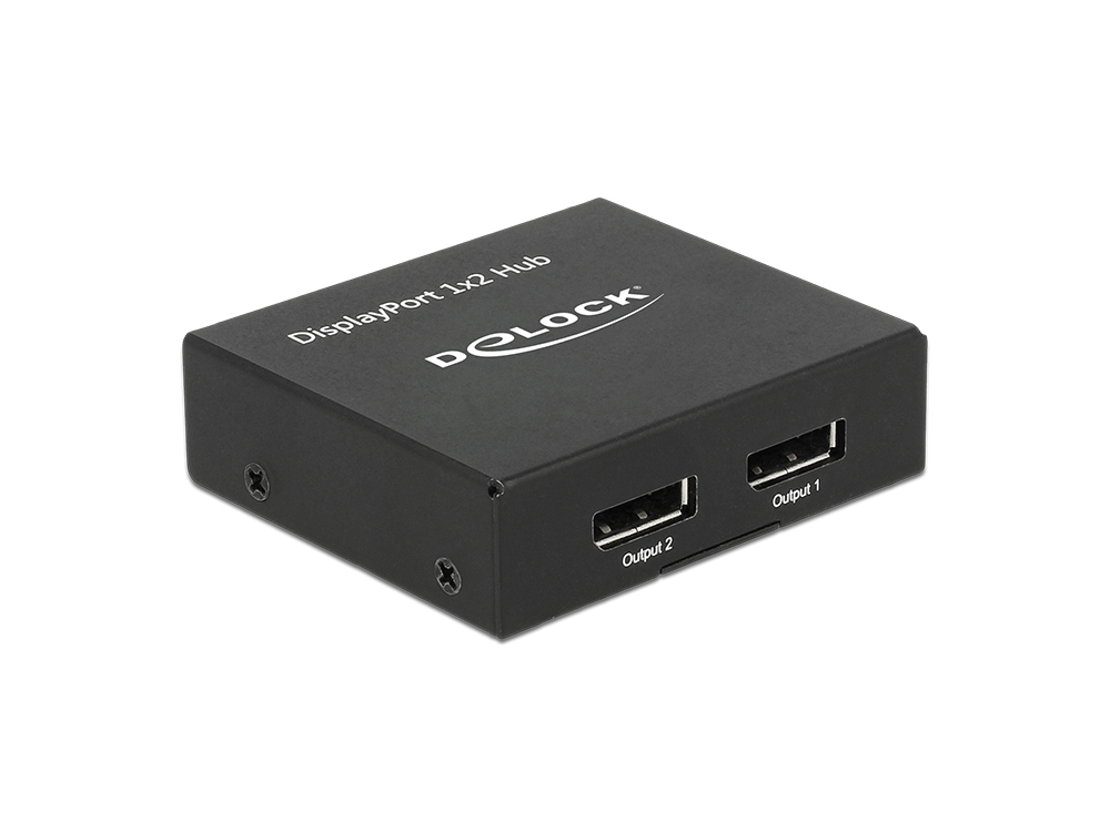 Splitter Displayport 1.2 in an 2x Displayport out, Delock® [87691]