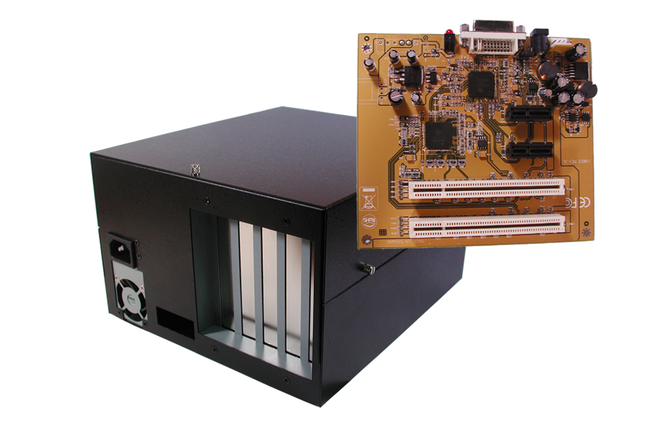 2 x PCI - 2 x PCIe Slot‘s und internem 220W Netzteil Expansion Box, Exsys® [EX-1042]