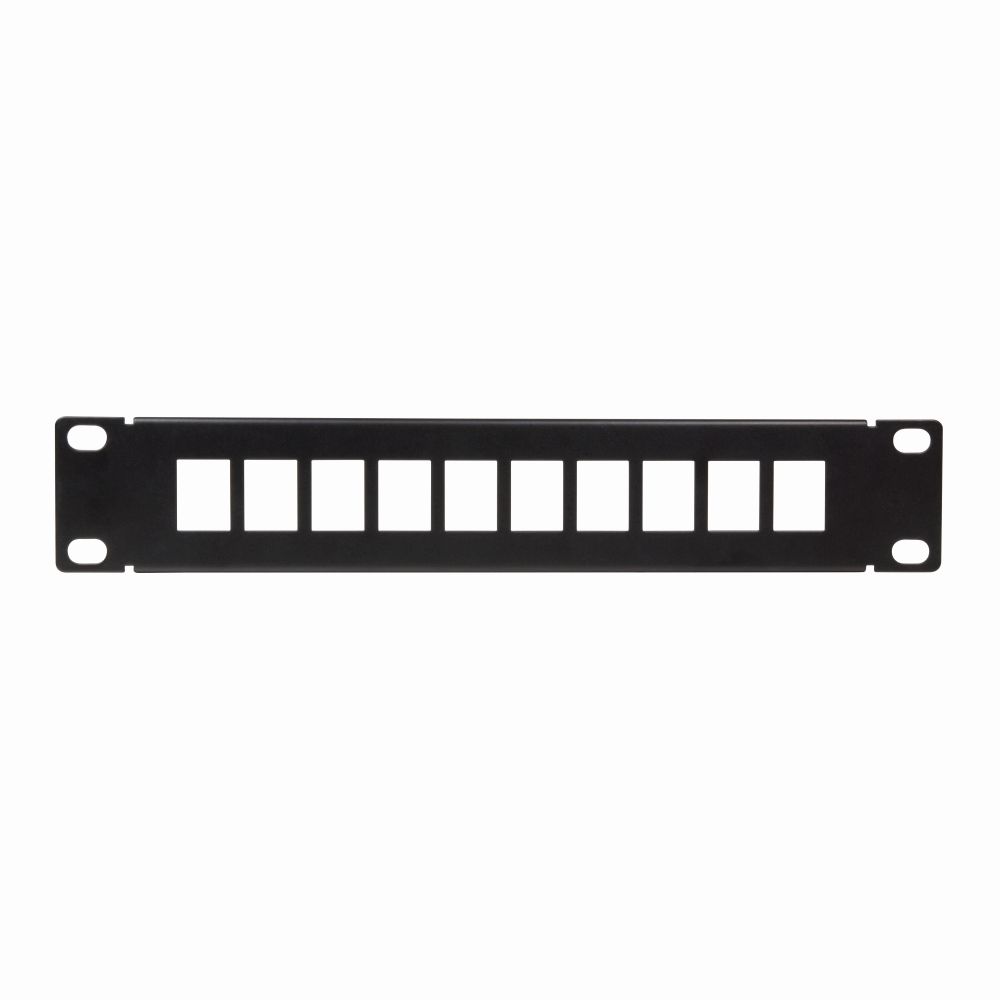 10" Keystone Panel für 10 Stecker, schwarz, LogiLink® [ACT108]