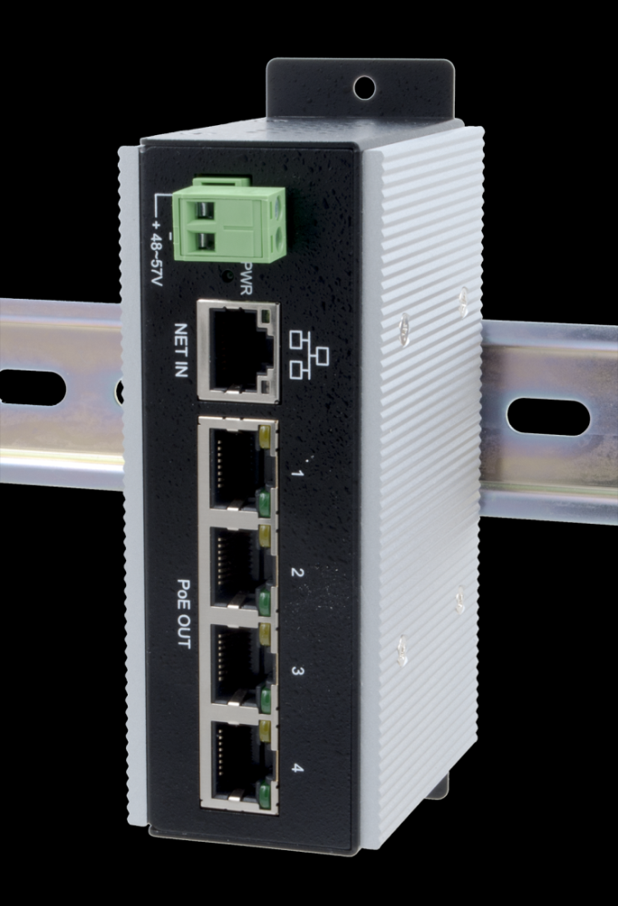 5 Port 1G Netzwerk Switch mit 4 PoE Ports , Exsys® [EX-6100PoE]