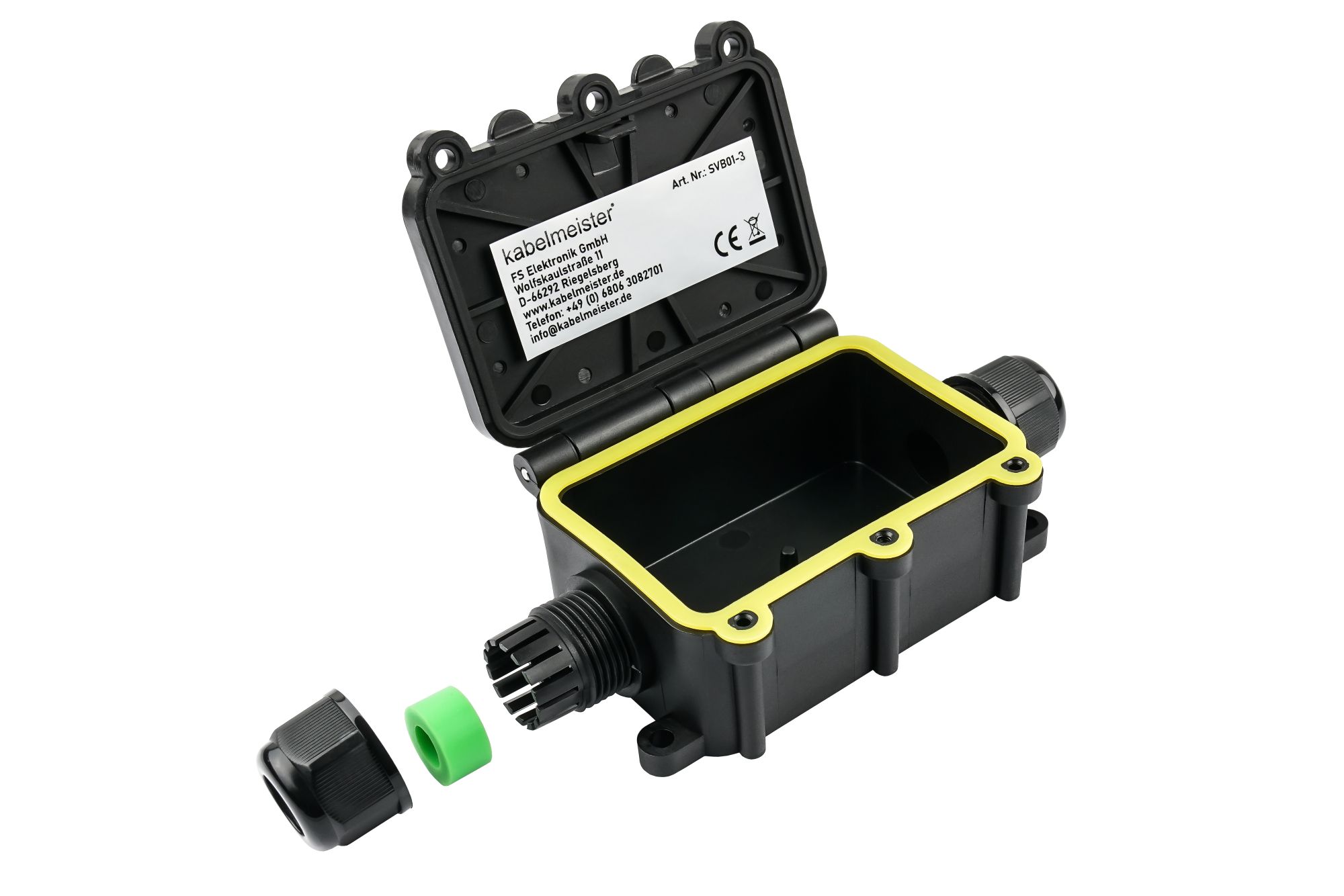 kabelmeister® Abzweigdose, 3 Wege, werkzeuglos, IP68