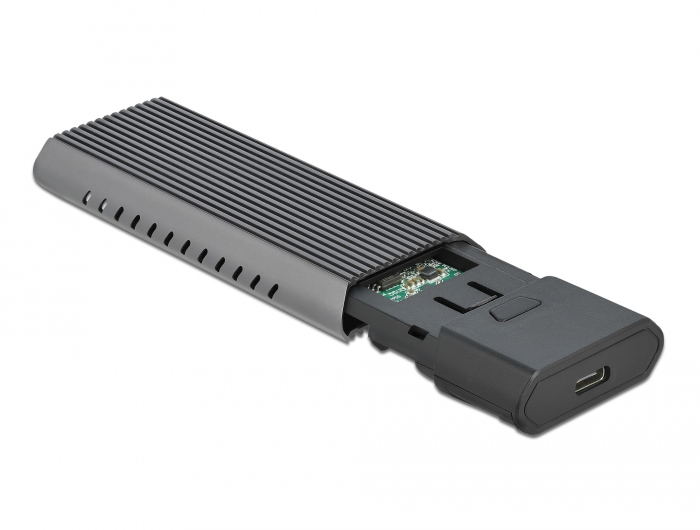 Externes USB Type-C™ Combo Gehäuse für M.2 NVMe PCIe oder SATA SSD - werkzeugfrei , Delock® [42638]
