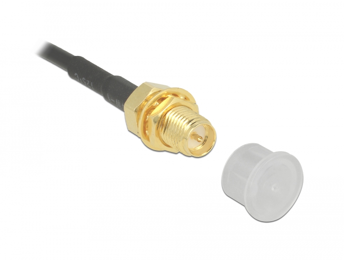 Staubschutz für SMA Stecker, 10 Stück, transparent, Delock® [60163]