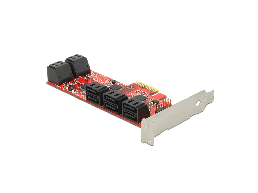 PCI Express Karte, 10 x intern SATA 6 Gb/s, Low Profile Form Faktor, Delock® [89384]