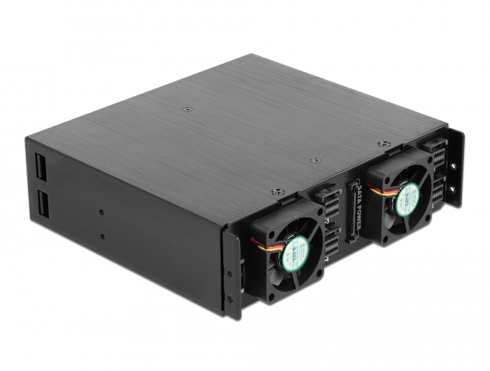 5.25" Wechselrahmen für 4 x 2.5" U.2 NVMe SSD mit abschließbaren Trays, Delock® [47235]