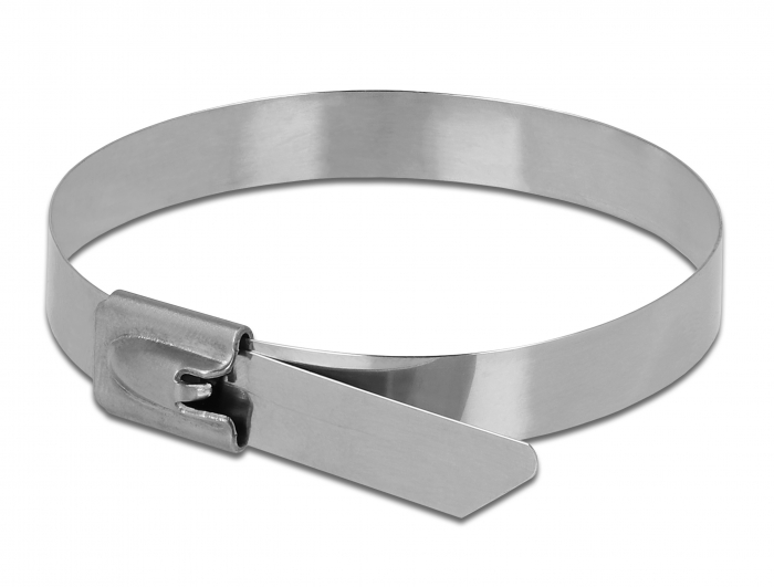 Edelstahlkabelbinder L 300 x B 7,9 mm 10 Stück, Delock® [18772]