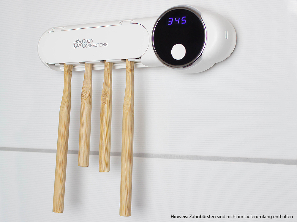 UV-C Zahnbürsten-Desinfektionsstation, für vier elektrische/manuelle Zahnbürsten, Good Connections®