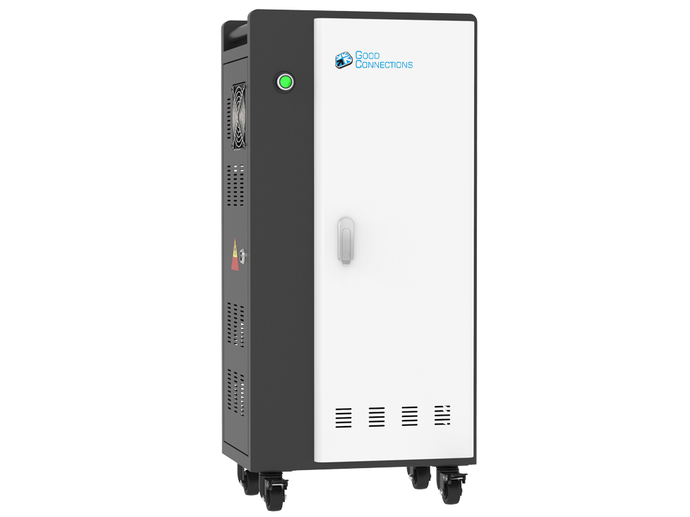 Good Connections® AURIGA S50 Smartphone-Ladetrolley, schwarz/weiß