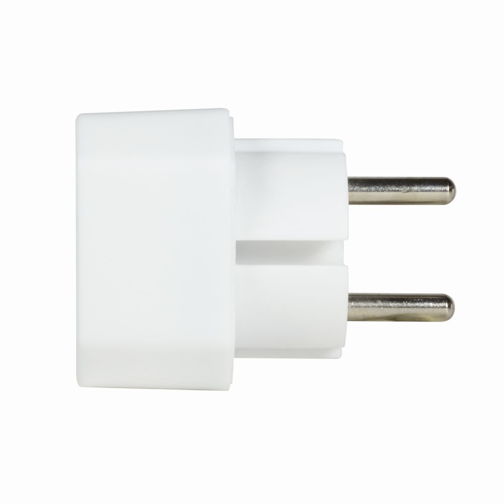 Steckdosenadapter, 2x Euro, 1100W/250V, Weiß, LogiLink® [LPS218]