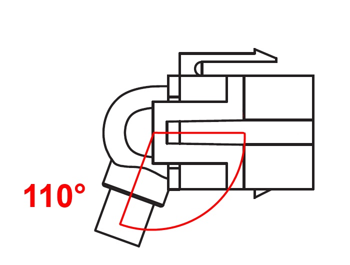 Keystone Modul USB 2.0 A Buchse an USB 2.0 A Buchse 110° mit Kabel, Delock® [86327]