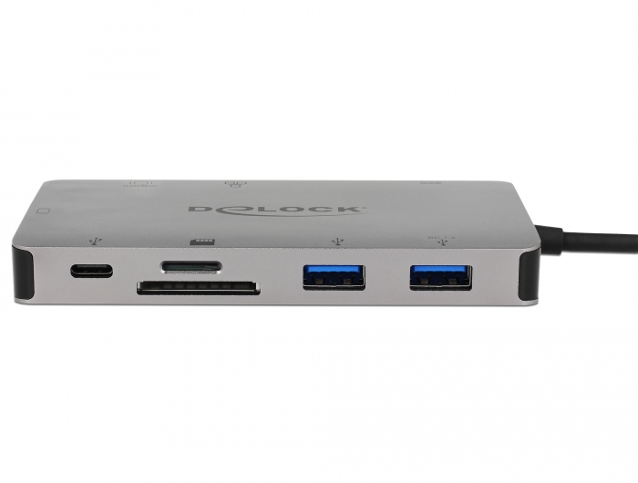 USB Type-C™ Dockingstation, 4K - HDMI / VGA / USB 3.1 / SD / LAN / PD 3.0, Delock® [87735]