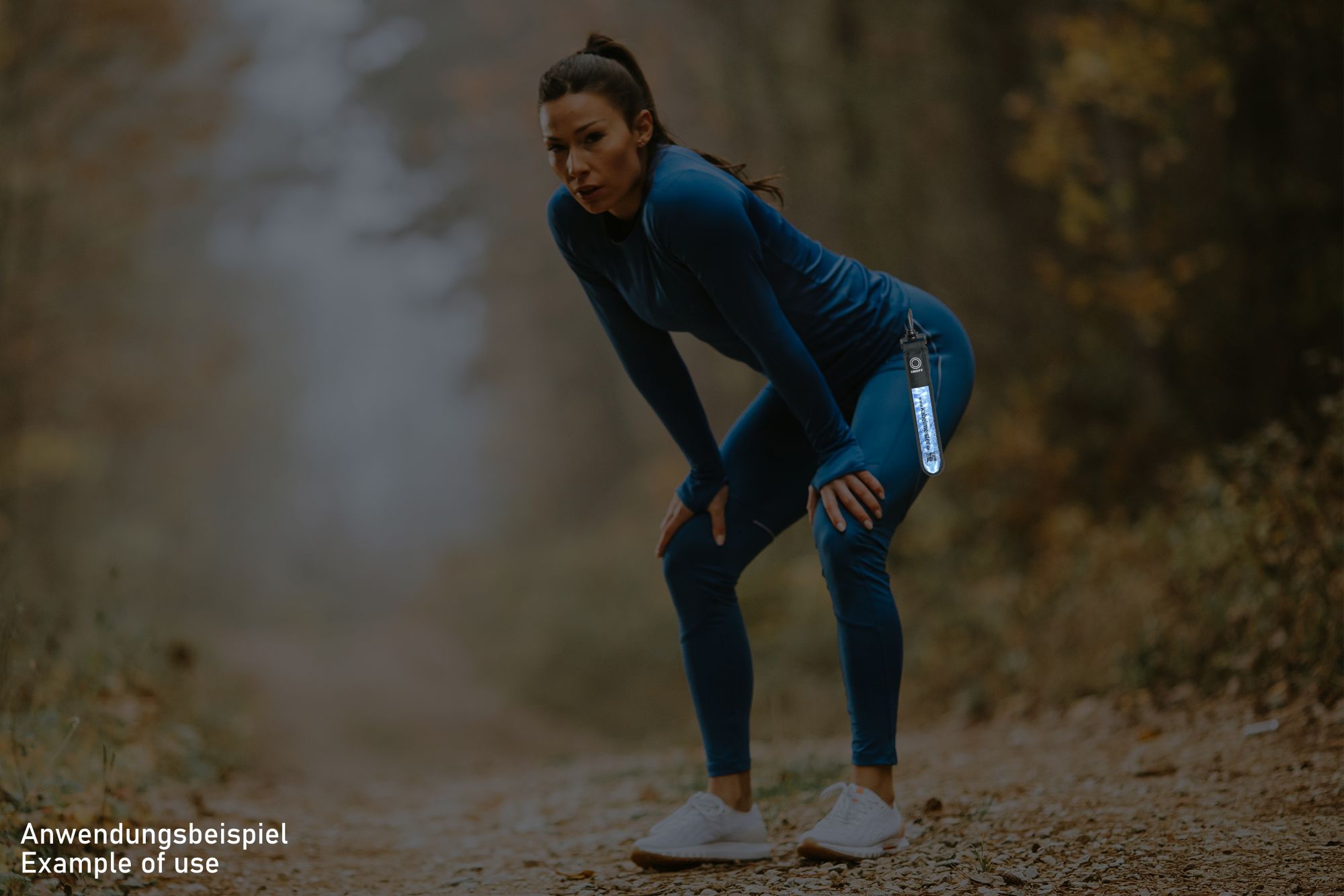 LED Leuchtband mit Befestigungshaken, blau