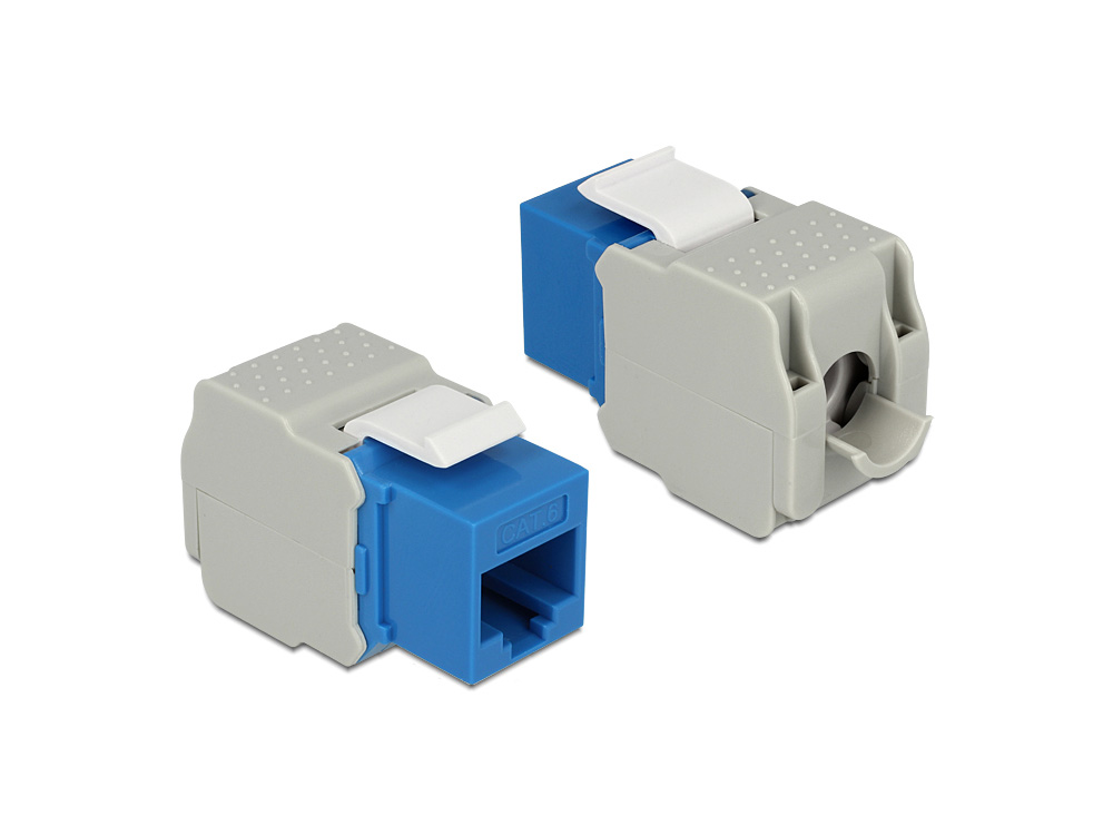Keystone Modul, Cat.6, RJ45 Buchse an LSA UTP, blau, Delock® [86343]