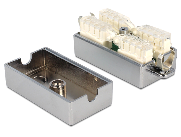 Verbinder für Netzwerkkabel Cat.6A LSA werkzeugfrei, Delock® [86243]