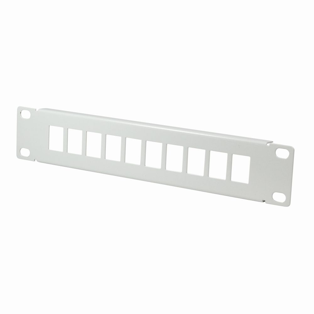 10" Keystone Panel für 10 Stecker, hellgrau, LogiLink® [ACT107]