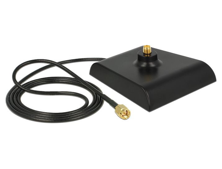Antennen Standfuß 1x SMA Buchse schwarz low loss, Delock® [88973]