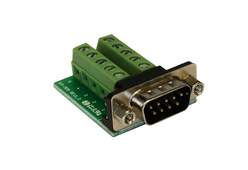 Adapter 9 Pin Stecker an 10 Pin Terminal Block, Exsys® [EX-49000]