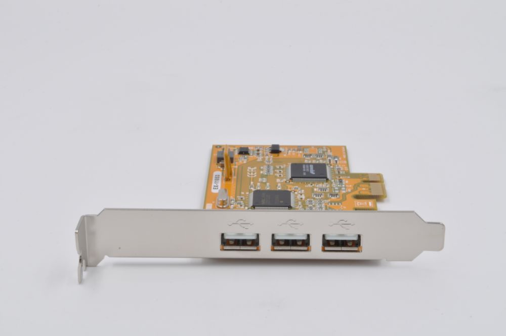 PCIe USB 2.0 Karte mit 3-Ports (NEC Chip-Set), inkl. Low Profile Bügel, Exsys® [EX-11053]