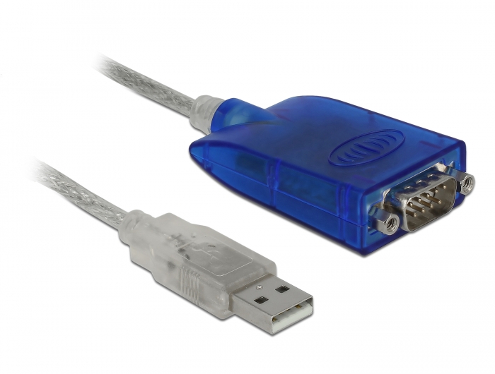 Adapter USB Typ-A an Seriell RS-422/485 DB9 mit Überspannungsschutz 600 W und erweiterter Temperaturbereich, Delock® [64055]