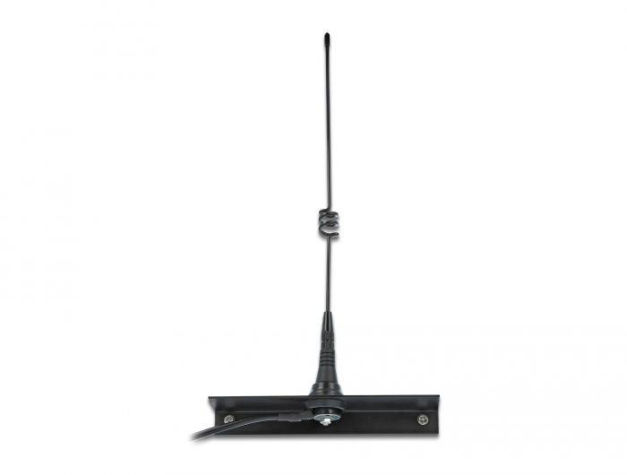 LPWAN 868 MHz Antenne SMA Stecker 4,5 dBi starr omnidirektional mit Anschlusskabel RG-58 C/U 2,5 m outdoor schwarz, Delock® [12722]