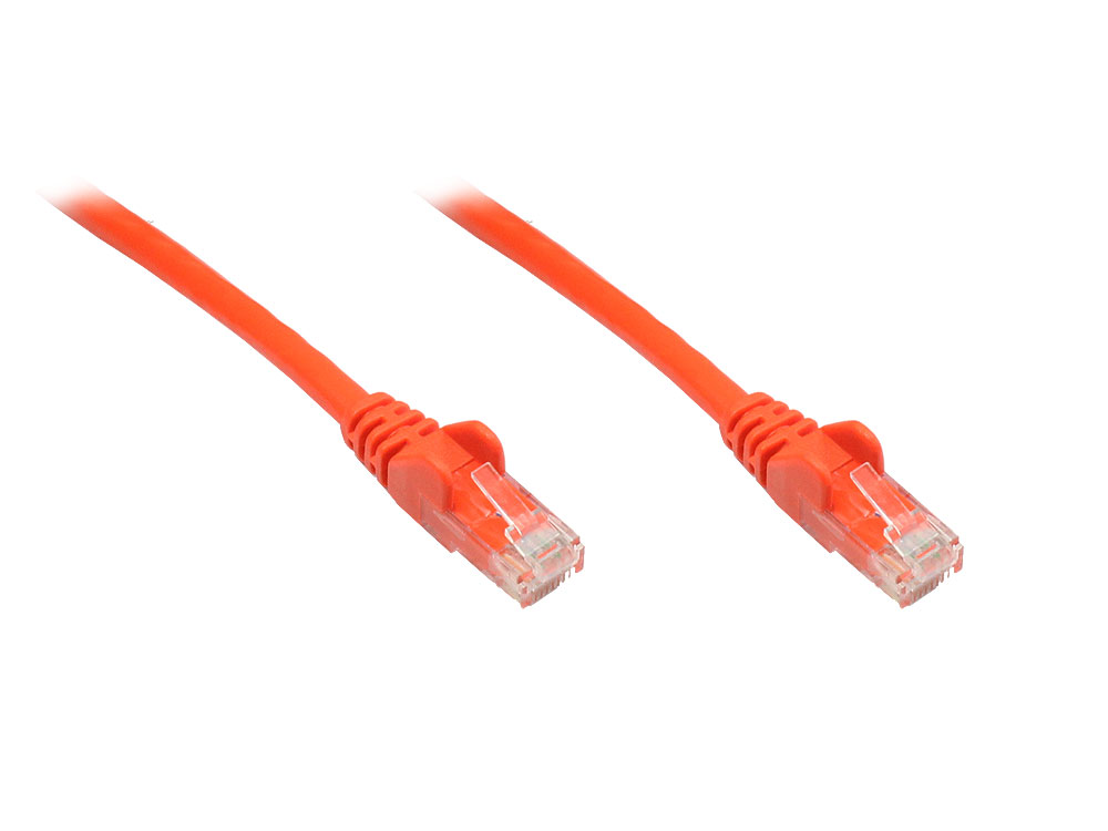 Patchkabel, Cat. 6, U/UTP, orange, 0,25m, Good Connections®