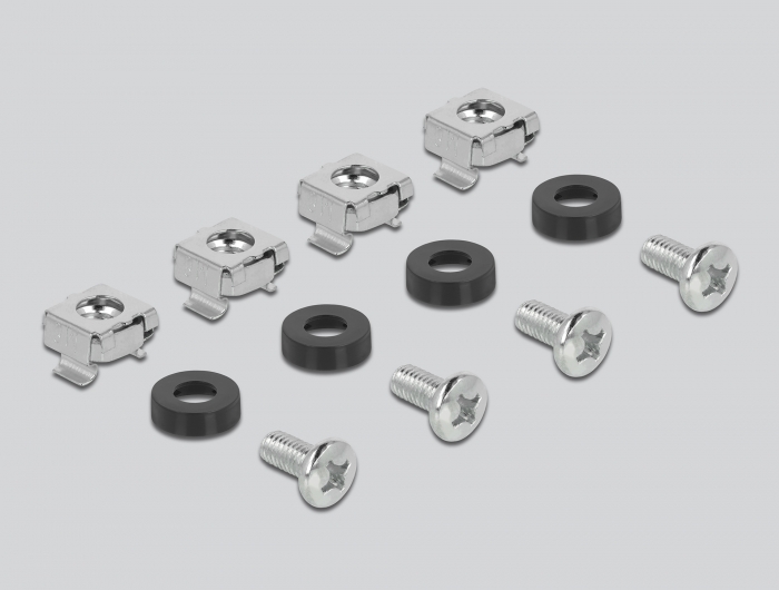 19" Ausziehbarer Boden 3 HE, schwarz, Delock® [42630]