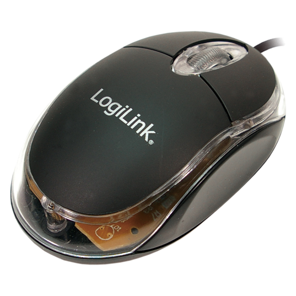 LogiLink® Optische Mini Notebook Maus, USB Anschluss, mit LED [ID0010]