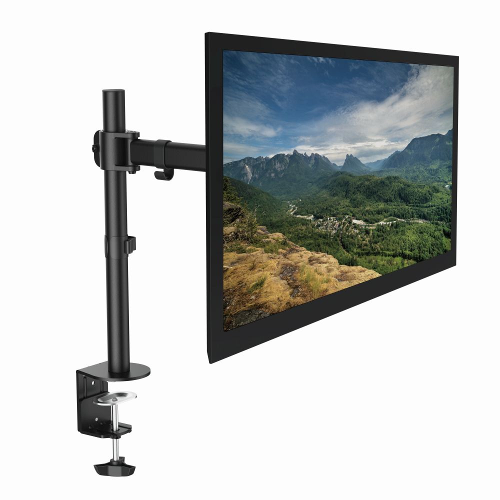 Monitor-Schreibtischhalterung, 13"-27", neigbar -45°/+45°, schwenkbar 180°, drehbar 360°, max. 8 kg Belastung, LogiLink® [BP0021]